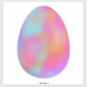 Sticker Jolie couleur pastel Oeuf de Pâques