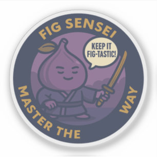 Sticker Jolie Fig Wisdom Sensei japonais