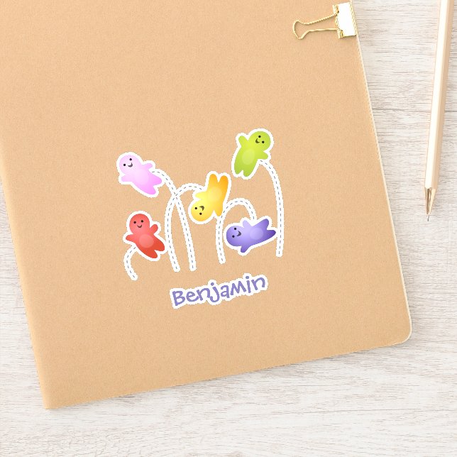 Sticker Jolie gelée bébés bonbons bonbons dessin animé (Carnet)