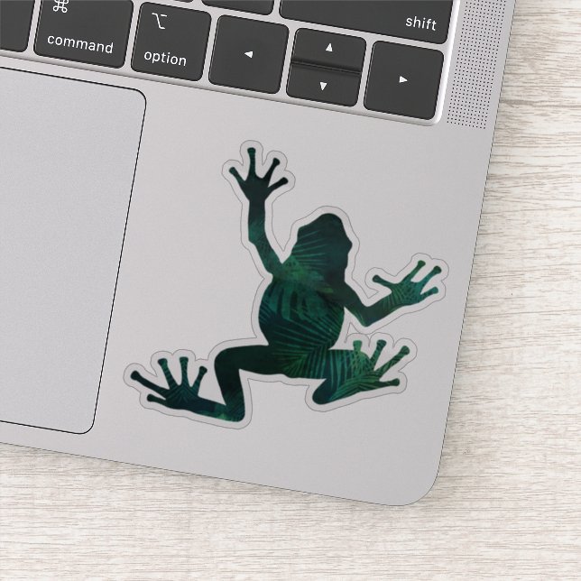 Sticker Jolie grenouille d'arbre botanique (Détail)