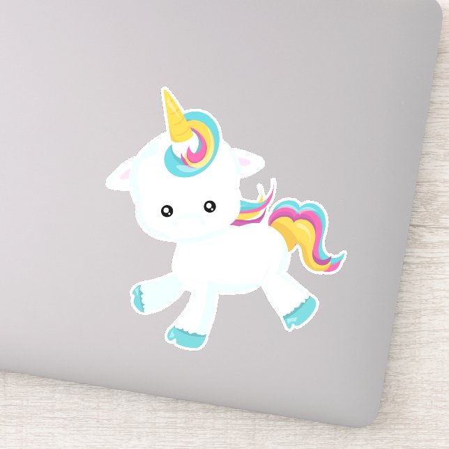 Sticker Jolie licorne (Détail)