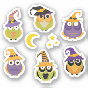 Sticker Jolie sorcière d'Halloween