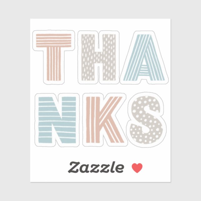 Sticker Jolie typographie en lettres. Un pastel pour les e (Feuille)