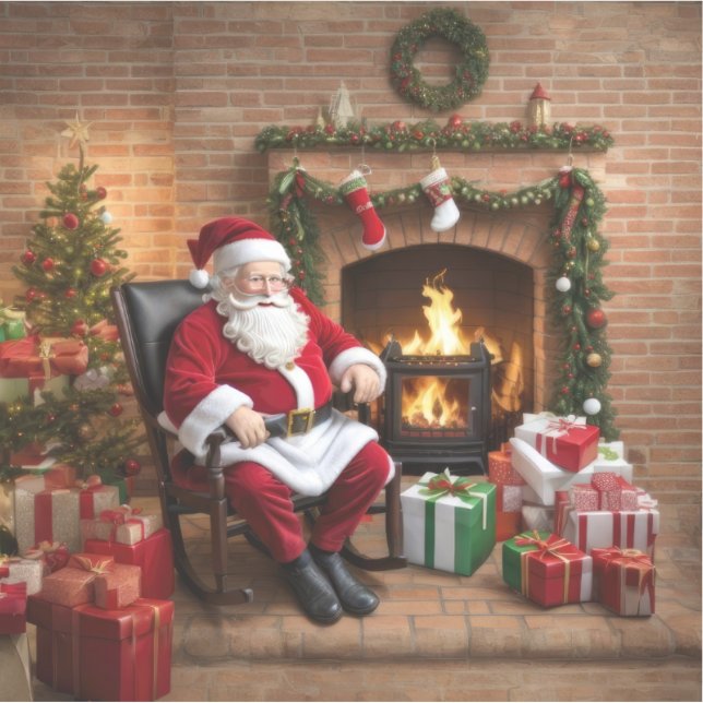 Sticker Jolly Old Santa Claus (Devant)