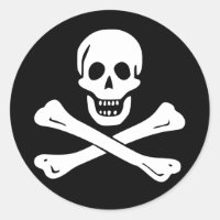 Sticker jolly roger Pirate Flag