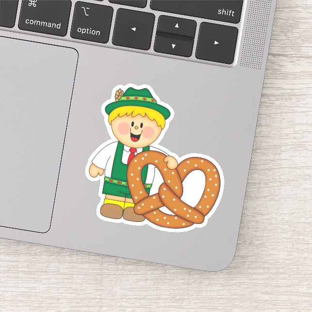 Sticker JollyKins Octoberfest Pretzel Boy (Détail)