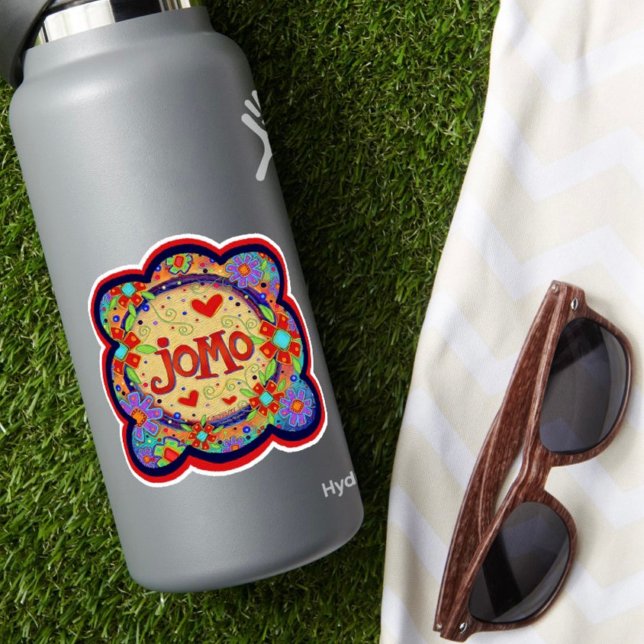 Sticker JOMO Couper Funny Inspirivity Floral (Créateur téléchargé)