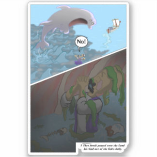 Sticker Jonah a prié