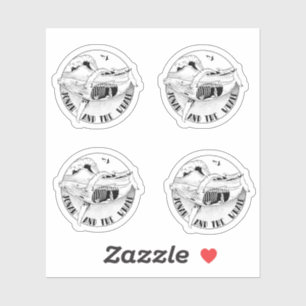 Sticker Jonah dans l'art de la bible