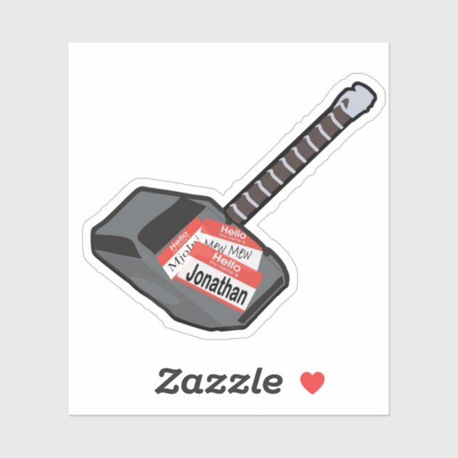 Sticker Jonathan Hammer (Feuille)