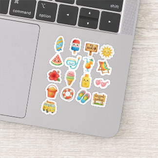 Sticker Jote Summer Beach Fun Illustration Collection