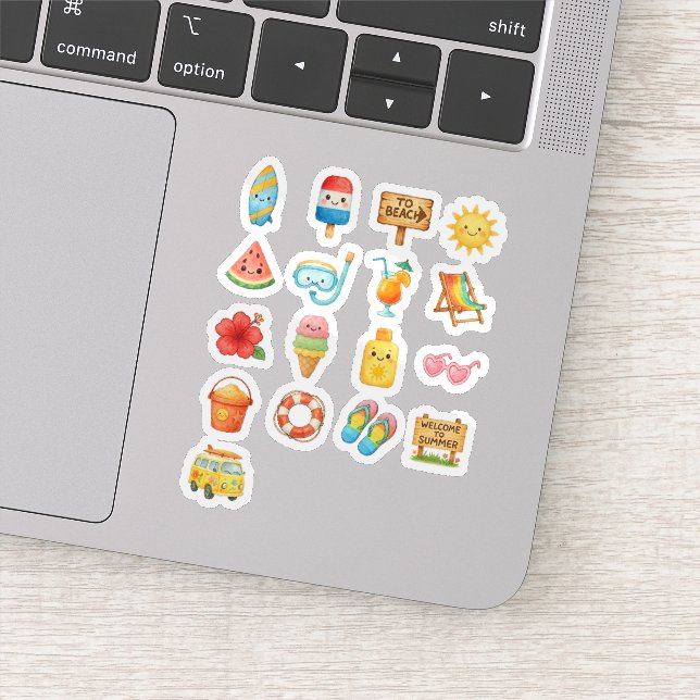 Sticker Jote Summer Beach Fun Illustration Collection (Détail)