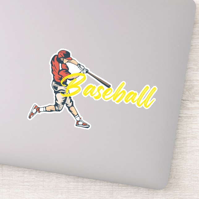 Sticker Joueur de baseball (Détail)