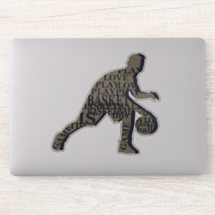 Sticker Joueur de basket-ball dribble