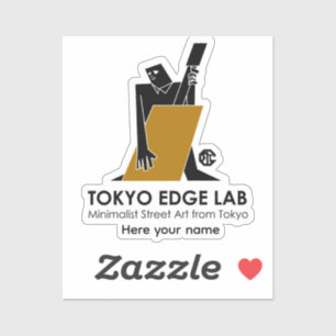 Sticker Joueur de basse de jazz urbain moderne - Tokyo Edg