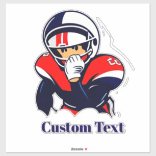 Sticker Joueur de football de dessin animé