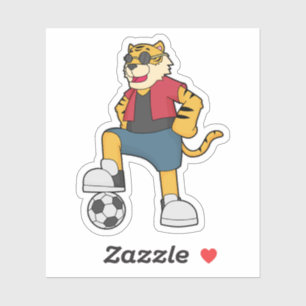 Sticker Joueur de football de Tiger