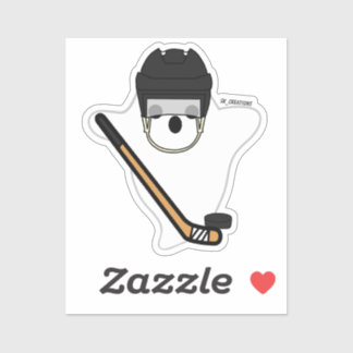 Sticker Joueur de hockey fantôme