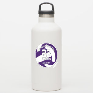 Sticker joueur de volley-ball violet