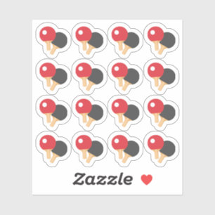 Sticker Joueurs de ping-pong Sports Jeu Rappel Planificate