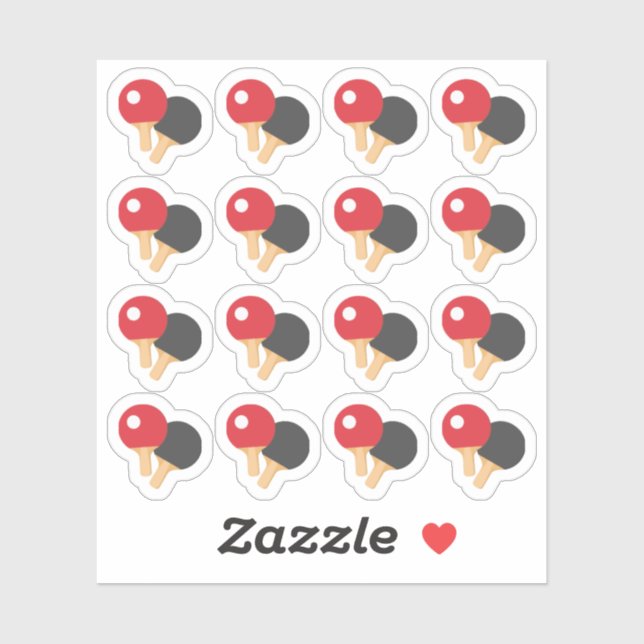 Sticker Joueurs de ping-pong Sports Jeu Rappel Planificate (Feuille)