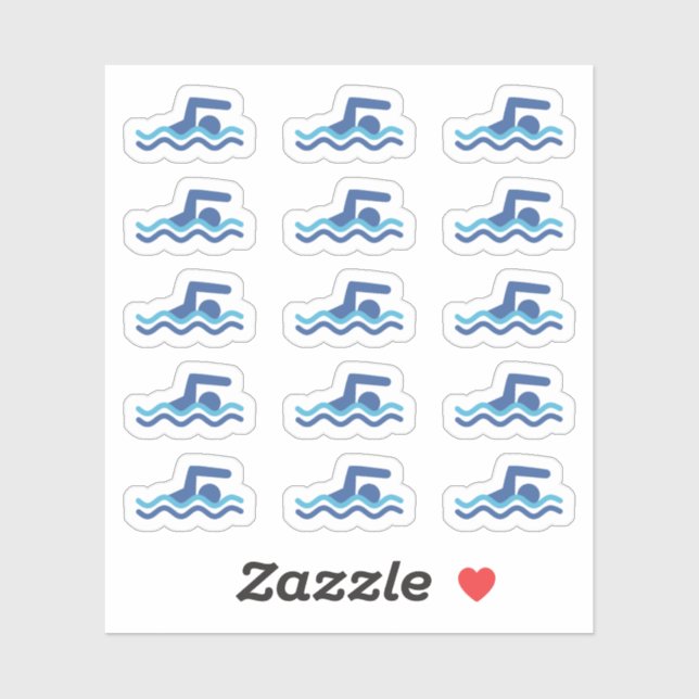 Sticker Jour de baignade Calendrier des nageurs Bujo Plann (Feuille)
