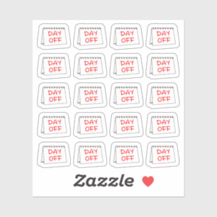 Sticker Jour de congé Pas de travail Détendez-vous Calendr