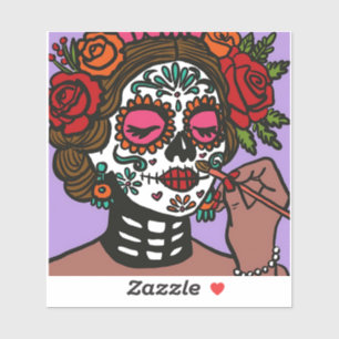 Sticker Jour de la main morte tiré Catrina