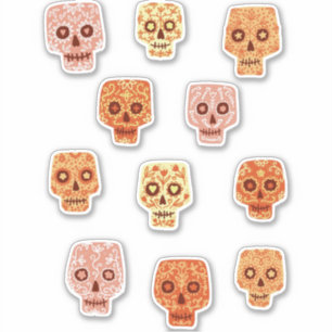 Sticker Jour du crâne de sucre des morts