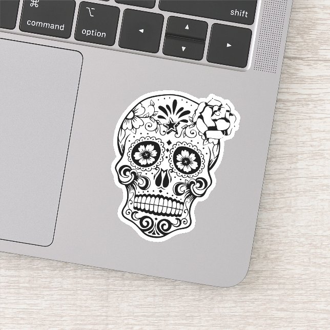 Sticker Jour Du Crâne Mexicain Morts (Détail)