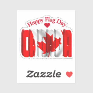 Sticker Jour du drapeau du Canada CANADA