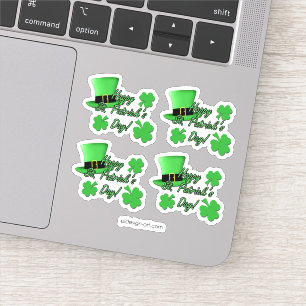 Sticker Jour frais de St Patricks de shamrocks de