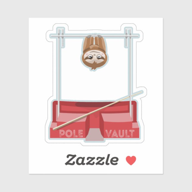 Sticker Jour sportif de la voûte du pôle Sloth (Feuille)