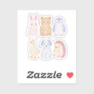 Sticker Journaux d'ordinateur Décoration d'amis d'animaux