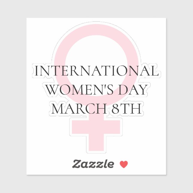 Sticker Journée internationale de la femme - 8 mars (Feuille)