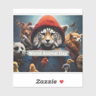 Sticker Journée mondiale des animaux