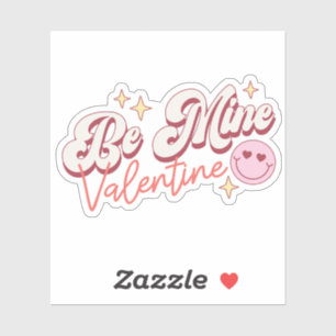 Sticker Joy Face Be Mine Saint Valentin Vinyl