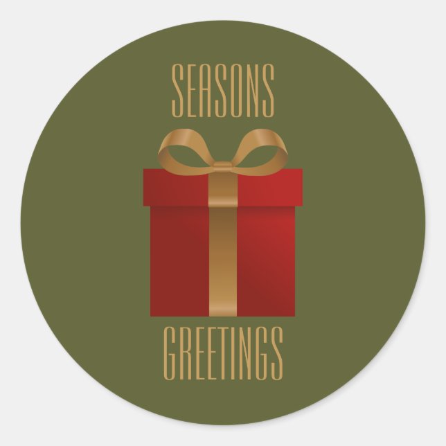 Sticker Joyeuses Fêtes de Noël (Devant)