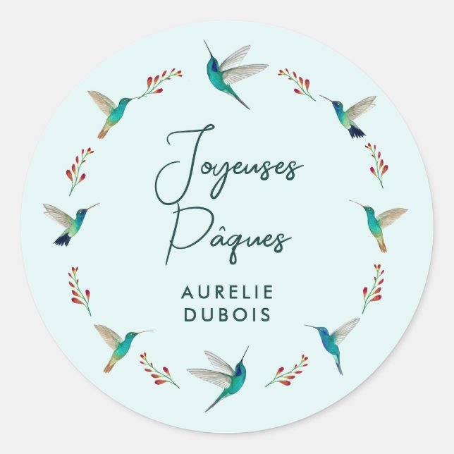 Sticker Joyeuses Pâques (Devant)