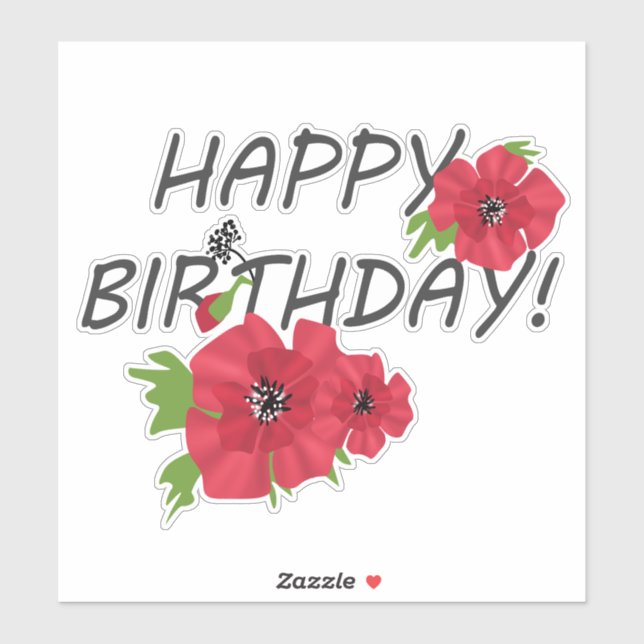 Sticker Joyeux anniversaire ! (Feuille)