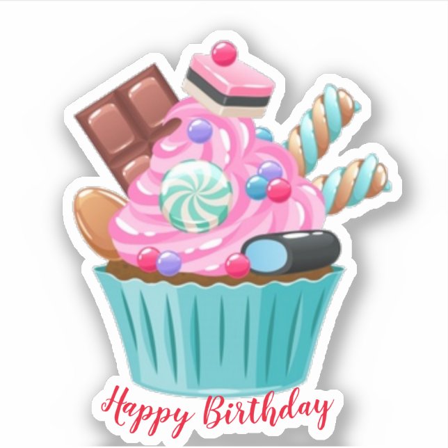 Sticker Joyeux anniversaire (Devant)