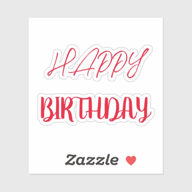 Sticker Joyeux anniversaire (Feuille)