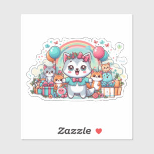Sticker Joyeux Anniversaire, Cutie Pie
