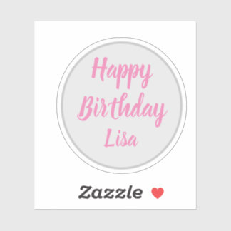 Sticker Joyeux anniversaire Lisa