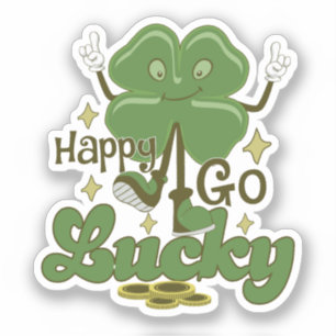 Sticker Joyeux Go Lucky St. Patrick's Day