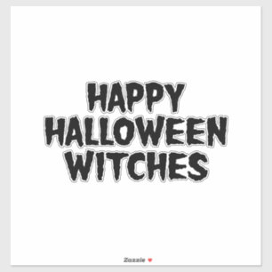 Sticker Joyeux Halloween Sorcières