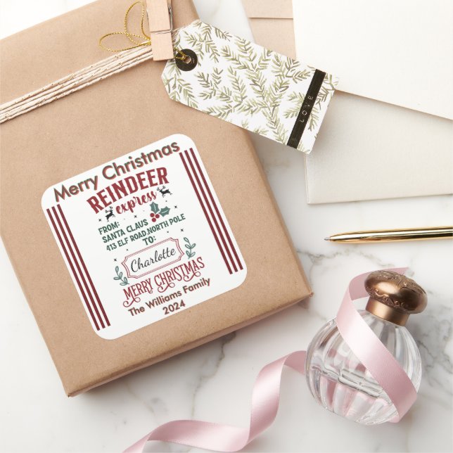 Sticker joyeux Noël (Cadeaux)