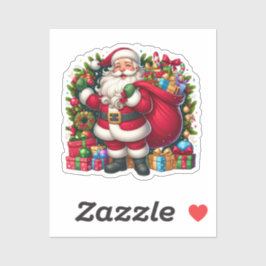 Sticker Joyeux Noël au Père Noël