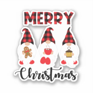 Sticker Joyeux Noël - Buffalo nus plaid
