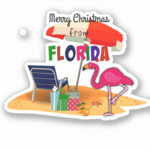 Sticker Joyeux Noël de Floride
